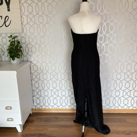 Bridesmaid or prom black lace dress - Picture 2 of 5